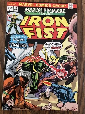 Buy Marvel Premiere - Iron Fist# 17  Vf/nm  9.0  Not  Cgc Rated  1974 Bronze Age • 29.39£