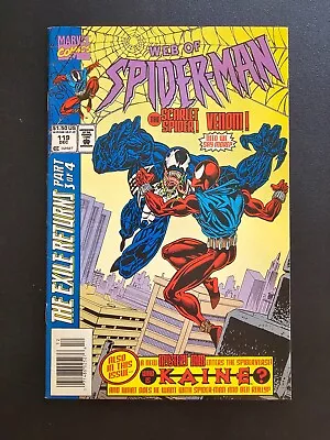 Buy Marvel Comics Web Of Spiderman #119 December 1994 1st App Kaine Newsstand (a) • 9.64£