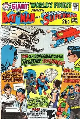 Buy WORLD'S FINEST COMICS #188 F, BATMAN, Giant G-64, DC Comics 1969 Stock Image • 11.92£