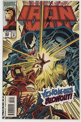 Buy Iron Man 302 Marvel 1994 VF Crash And Burn Venom Captain America • 7.91£