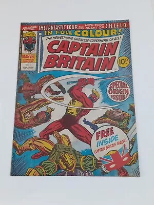 Buy Captain Britain #1 Oct 1976 1st Full Appearance Of Captain Britain. No Mask VG • 100£