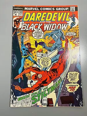 Buy DAREDEVIL #102 1st Work By CHRIS CLAREMONT IN COMICS!! MARVEL 1973 VF 8.0 • 31.77£