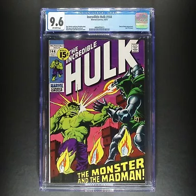 Buy Incredible Hulk #144 | Marvel 1971 | Hulk Vs. Dr. Doom | CGC 9.6 • 499.70£