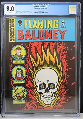Buy Flaming Baloney #X 1976-1st Issue ~ CGC 9.0 ~ Pre: American Splendor-Pekar-Dumm • 190.80£