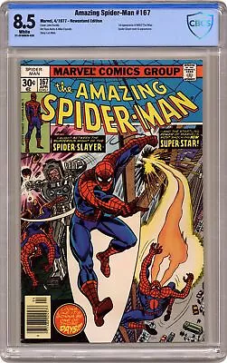Buy Amazing Spider-Man #167 CBCS 8.5 Newsstand 1977 21-2F369ED-026 • 66.36£