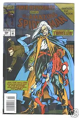 Buy The AMAZING SPIDER-MAN #394 Foil Cover Flip Book Newstand Edition From Oct. 1994 • 8.03£