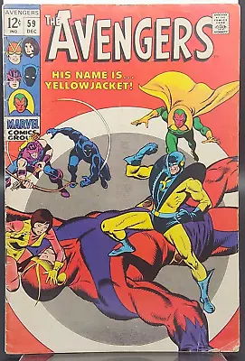 Buy Avengers #59 1st Yellowjacket Marvel Comics 1968 • 17.73£