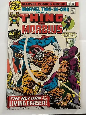 Buy 1976 MARVEL TWO-in-ONE #15 7.5 VF- Presents The THING And MORBIUS • 7.17£