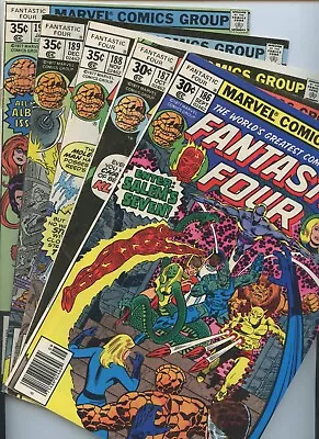 Buy Fantastic Four #186-195 1977/78(10 Book Lot)(Avg FN/VF)(190 Cover Detached) • 23.83£