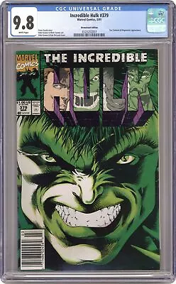 Buy Incredible Hulk #379 CGC 9.8 Newsstand 1991 4320202007 • 200.79£