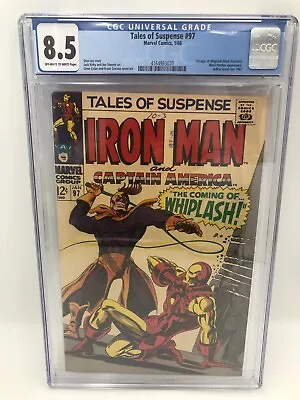 Buy Tales Of Suspense Iron Man Captain America #97 CGC 8.5 Marvel Comic Book 1968 • 153.80£