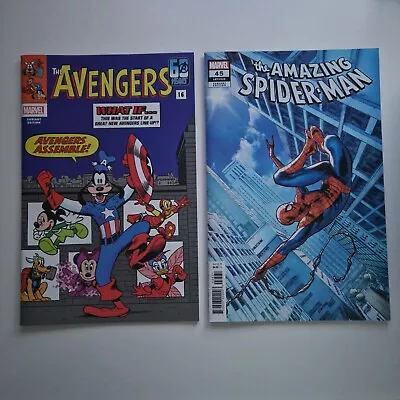 Buy AMAZING SPIDER-MAN #45 (Marvel 2024) Disney What If + Carnero Variants  • 8£