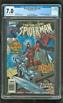 Buy Cgc 7.0 Amazing Spider-man #430 Marvel Comics 1998 Carnage Silver Surfer • 51.24£