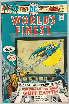 Buy World's Finest Comics 234  Superman & Batman  VG/Fine 1975 DC Comic  • 3.13£