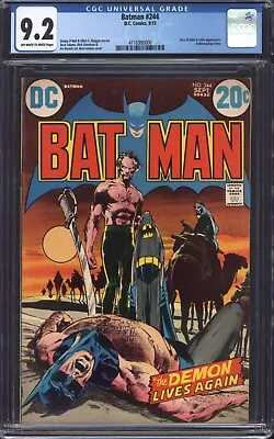 Buy BATMAN #244 (1972) CGC 9.2 NM- / DC Comics / Neal Adams Ra's Al Ghul Cover! • 552.51£