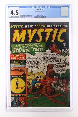 Buy Mystic #1 - Timely Comics 1951 CGC 4.5 Sol Brodsky And Christopher Rule Cover Mi • 397.70£