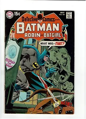 Buy Detective 401 - 1970- Neal Adams Cover- Gil Kane - Batgirl - Dc -one Owner Book • 19.99£