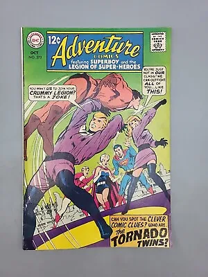 Buy Adventure Comics #373 ORIGINAL Vintage 1968 DC Comics Intro Tornado Twins • 79.05£