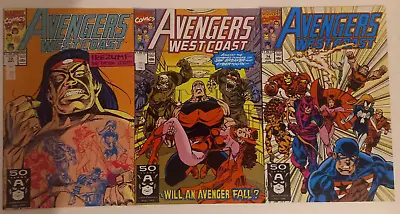 Buy Marvel Comics - Avengers: West Coast - #72/73/74 - 1991 • 9.99£