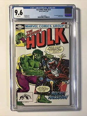 Buy Incredible Hulk #271 1st Appearance Rocket Raccoon CGC 9.6 White Pgs. Beautiful! • 315.93£