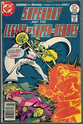 Buy Superboy Legion Of Super-Heroes 224 V. Stargrave  Holdur  Quicksand  VG 1977 DC • 2.34£
