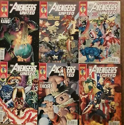 Buy The Avengers United Issues 43-47 & 50 Marvel Collector's Editions (6 Comics) • 2.30£