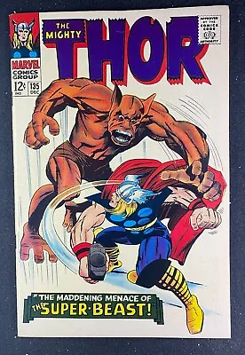 Buy Thor (1966) #135 VF/NM (9.0) Jack Kirby Cover And Art • 118.48£