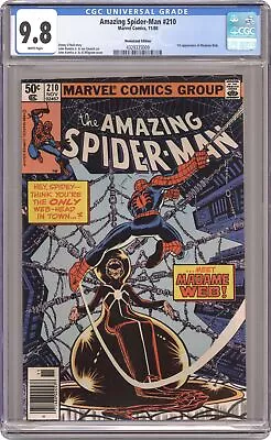 Buy Amazing Spider-Man #210N CGC 9.8 Newsstand 1980 4329335009 1st App. Madame Web • 1,407.28£