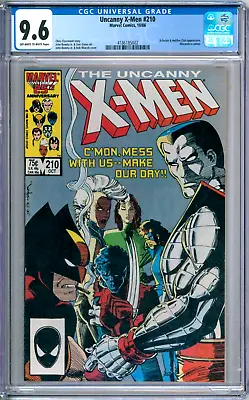Buy Uncanny X-Men 210 CGC Graded 9.6 NM+ 1st Cameo The Marauders Marvel Comics 1986 • 47.26£