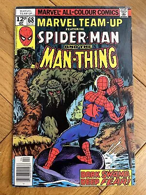 Buy Marvel Team-Up #68 Marvel 1978 Pence - Spider-Man Swamp Thing - 1st App D'Spayre • 12£