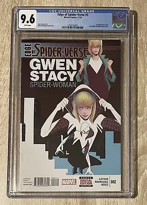 Buy Edge Of Spider-Verse #2 - First Print - 9.6 CGC - First Spider Gwen - Marvel  • 495£