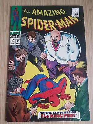 Buy Amazing Spider-Man 51 - 1967 - 2nd Kingpin, 1st Cover • 225£