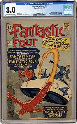 Buy Fantastic Four #3 CGC 3.0 1962 3906449013 • 1,308.79£