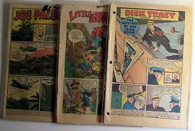 Buy Mixed Lot 3 #Dick Tracy 136,Joe Palooka 53,Little Beaver Harvey 1959 Comics • 10.67£
