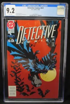 Buy Detective Comics #651 CGC 9.2 White Pages Kelly Jones Cover 1992 DC Comics • 59.96£