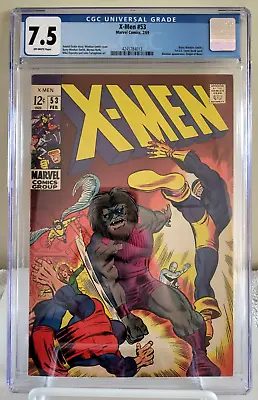 Buy X-men #53 CGC 7.0 1969 | OW Pages | First US Barry Windsor-Smith | Beast Origin • 100.45£