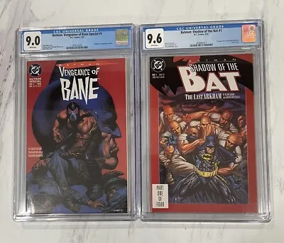Buy Batman Vengeance Of Bane 1 Cgc 9.0 White Pgs Plus Shadow Of The Bat 🦇 #1 • 103.26£