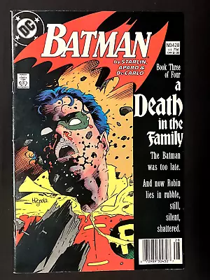 Buy Batman #428 DC Comics Jan 1989 Death In The Family Part 3 Of 4 Death Of Robin • 15.99£