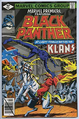 Buy MARVEL PREMIERE #52 - 8.5, WP - Black Panther Begins - Black Panther Vs KKK • 23.72£