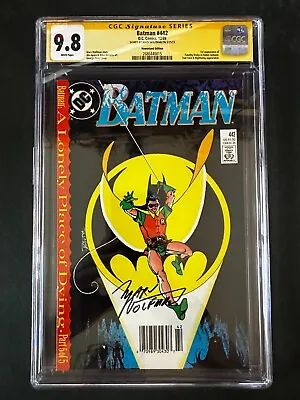 Buy Batman #442 CGC 9.8 Signed Marv Wolfman 1st Tim Drake In Robin Costume Newsstand • 257.26£