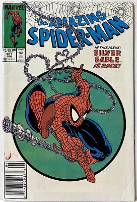 Buy The Amazing Spider-Man #301 June 1988 Todd McFarlane Art Silver Sable Is Back! • 55.33£