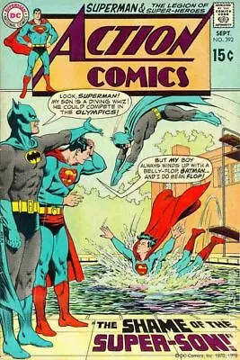 Buy Action Comics #392 VG 1970 Stock Image Low Grade • 8£