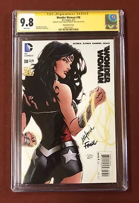 Buy Wonder Woman #38 Finch Variant 1:100 CGC 9.8 Signed By David & Meredith Finch!!! • 1,103.21£
