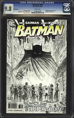 Buy Batman #686 CGC 9.8 NM/MT WP RARE Retailer Incentive Sketch Variant DC 2009 • 156.88£