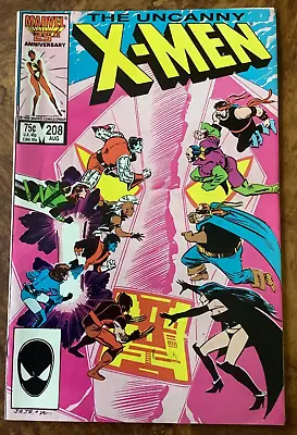 Buy Uncanny X-Men 208 VF/NM Chris Claremont John Romita Jr Wolverine Rogue Marvel • 3.94£