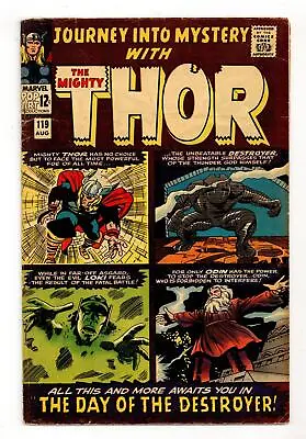 Buy Thor Journey Into Mystery #119 VG 4.0 1965 1st App. Hogun, Fandrall, Volstagg • 30.13£