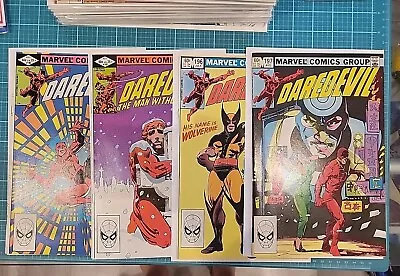Buy DAREDEVIL #182, 186, 196, 197.  4 Book Lot 1983.  Wolverine Marvel Comics • 12.23£