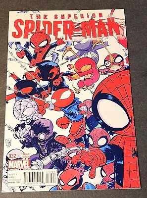 Buy  Superior Spider-Man #32 (2014)  Skottie Young Variant 1st Spider-Army  • 41.34£