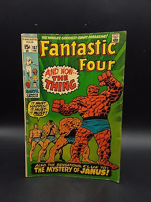 Buy Marvel Comics 1971, Fantastic Four #107, GD+, The Thing Cover • 11.95£