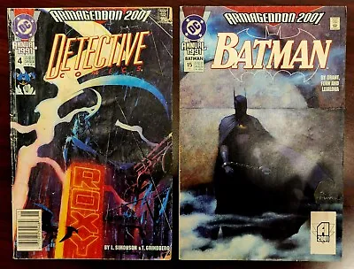 Buy Batman Annual #15 & Detective Comics Annual #4 - Armageddon 2001 - 1991 DC • 1.59£